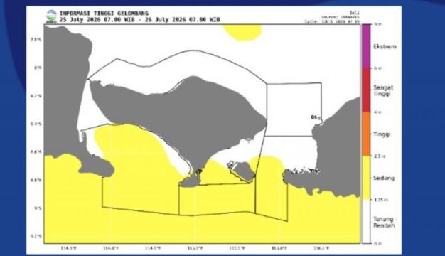 WEATHER ALERT: High Waves in South Bali 23-26 July 2026