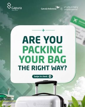 Garuda Indonesia Adopting a Piece Concept for Accompanying Baggage