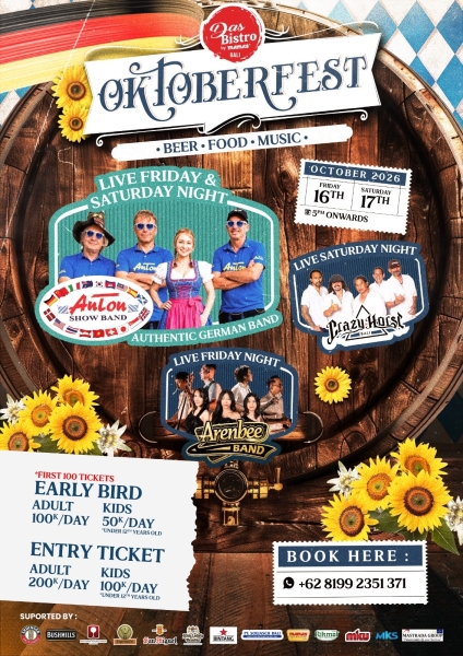 Oktoberfest Returns to Das Bistro by Mama’s in Bali 15-16 October 2026