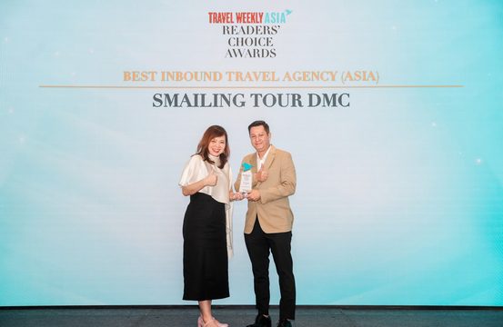 Smailing Tour DMC Named Asia’s Best Inbound Travel Agency 2026