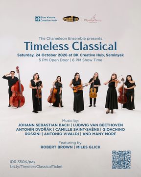 Timeless Classical: The Chameleon Ensemble in Concert Saturday, 24 October 2026